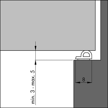 Ellen Tochtband P-profiel 10x5 mm x 7.5 m wit | Bouwvoordeel