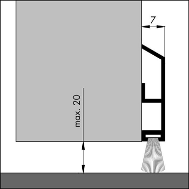 Ellen Dorpelprofiel Robust aluminium 100 cm | Bouwvoordeel