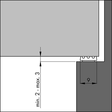 Ellen Tochtband K-profiel 9x3 mm x 7.5 m zwart | Bouwvoordeel